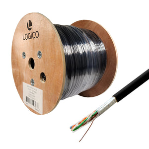 Best Cat5e Shielded Cable 1000ft STP/FTP Ethernet Direct Burial CCA 24AWG