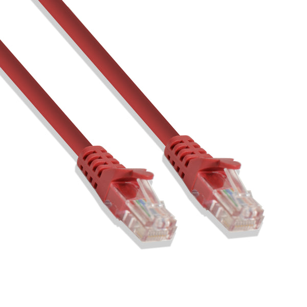 Logico Cat-5e UTP Ethernet Network Cable RJ45 Lan Wire Red 10FT