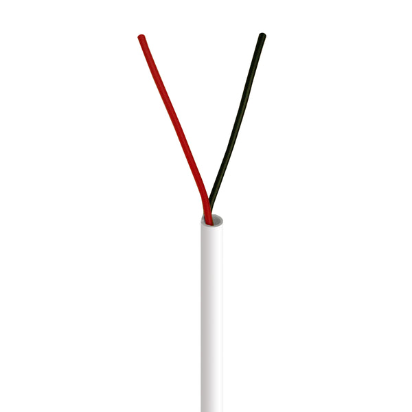 LOGICO 1000ft 18/4 Bare Copper CMR CL3R Security Alarm Cable – Stranded White