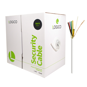 Best 500ft 18/6 Shielded CCA Security Alarm Control Wire Stranded PVC Jacket White