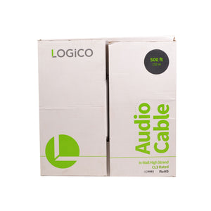 Best 500ft Speaker Wire 14AWG 2 Conductor 14/2 CL3 In-Wall Audio Bare Copper Cable