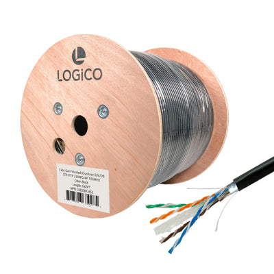 Best Cat6 Shielded Ethernet Cable Gel Solid Bare Copper Direct Burial 550Mhz 1000ft 23AWG
