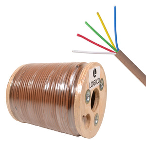 Best 18/5 Thermostat Wire HVAC Bare Copper Cable CMR/Riser-Rated Power Circuit 500ft
