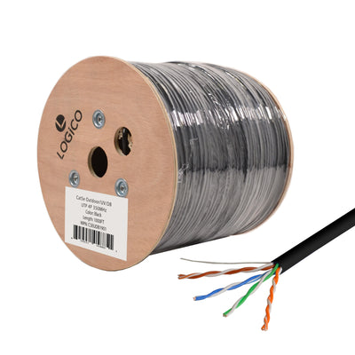 Best Cat5e Unshielded Ethernet Network Cable 1000ft Direct Burial Solid Bare Copper