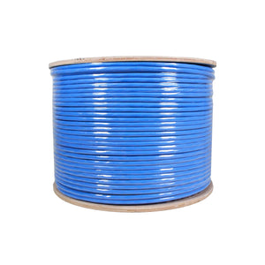 Best Cat6 CMR Shielded Ethernet Cable STP/FTP Riser 550Mhz Bare Copper 1000ft Blue