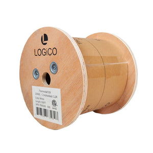 Best 20/4 Thermostat Wire HVAC Bare Copper CMR/Riser-Rated Power Circuit 500ft White