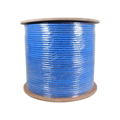 Best 1000ft Cat8 Ethernet Network Cable 22AWG S/FTP CMR 2Ghz Solid Bare Copper Wire Blue