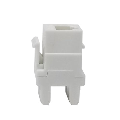 Best Keystone Jack Cat6 White Ethernet Network 110 Punchdown 8P8C 180°