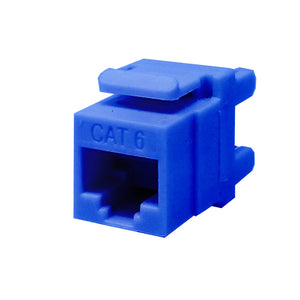 Best Keystone Jack Cat6 Blue Ethernet Network 110 Punchdown 8P8C 180°