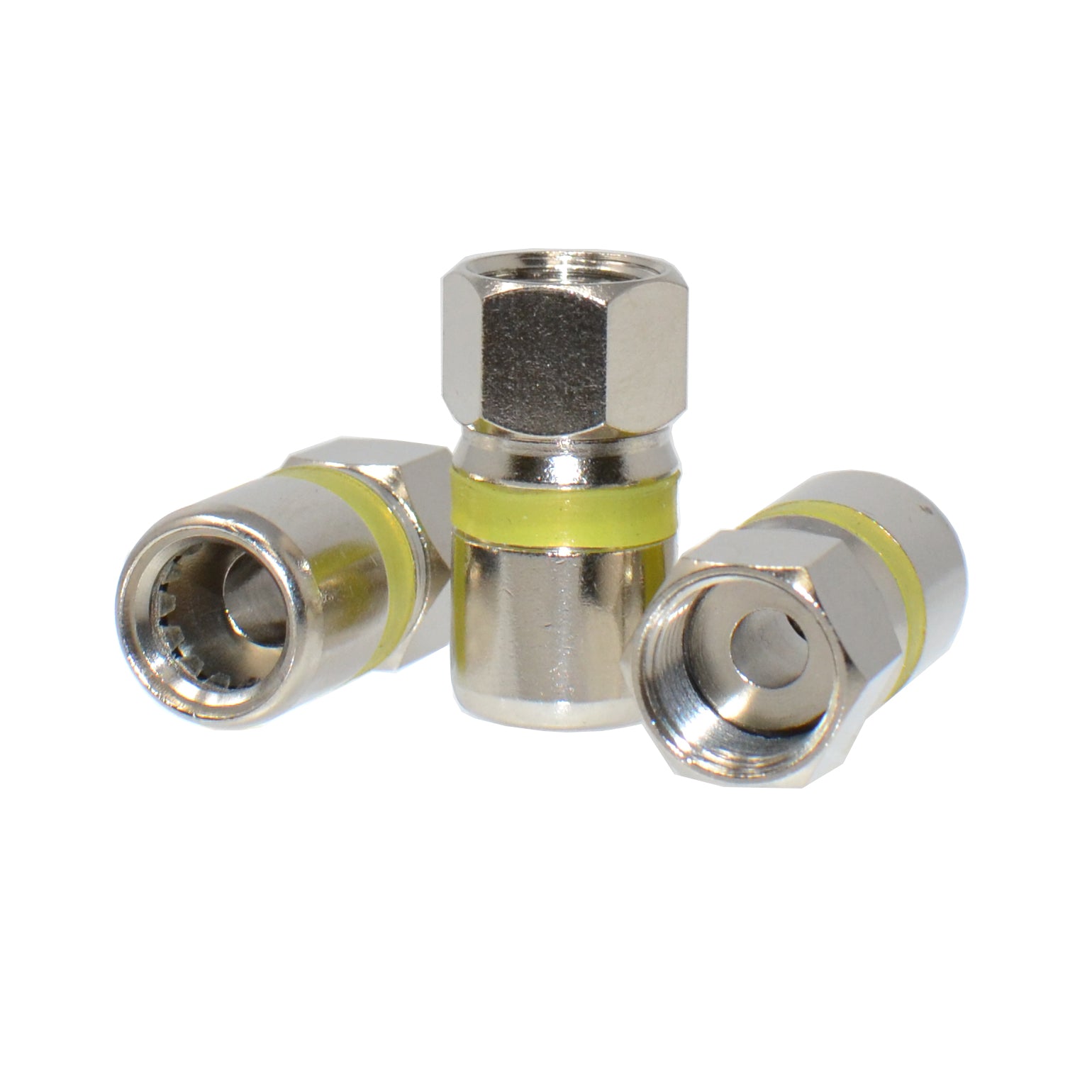 Logico RG6 Quad Shield Self Lock F-Type Connector - Tektel.com