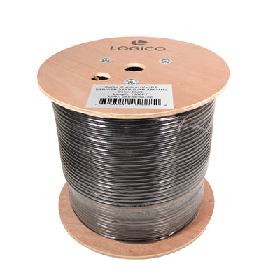 Best Cat6 Shielded Cable 1000ft STP/FTP Ethernet Direct Burial 23AWG Solid Bare Copper