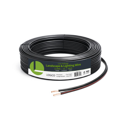 Best 12/2 Low Voltage Landscape Wire Outdoor Lighting Direct Burial Pure Bare Copper Cable 12AWG 100ft