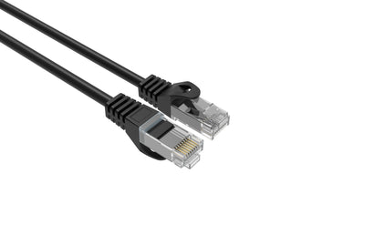 Best Cat6 Slim Patch Cable 28AWG Pure Bare Copper RJ-45 Ethernet Cable 1ft Black