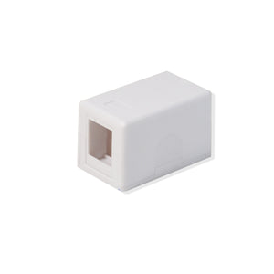 Best Surface Mount Box 1 Port Single Hole Keystone Jack Cat5e/Cat6 White