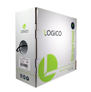 Best RG6 Coaxial Cable CCS 18AWG Dual Shield Coax 1000ft TV Antenna Satellite Black