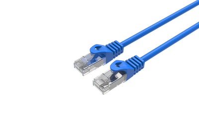 Cat6 Slim Patch Cable 26AWG Pure Bare Copper RJ-45 Ethernet Cable 25ft Blue