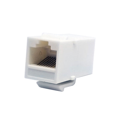 Best RJ45 Inline Coupler Cat6 Cat5e Ethernet Network LAN Cable Adapter White