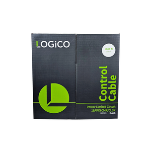 Best 1000ft 18/2 Shielded CMR/CL3R Security Alarm Bare Copper Cable PVC Jacket White