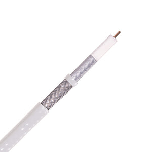 Best RG6 Coaxial Cable CCS 18AWG Dual Shield Coax 1000ft TV Antenna Satellite White