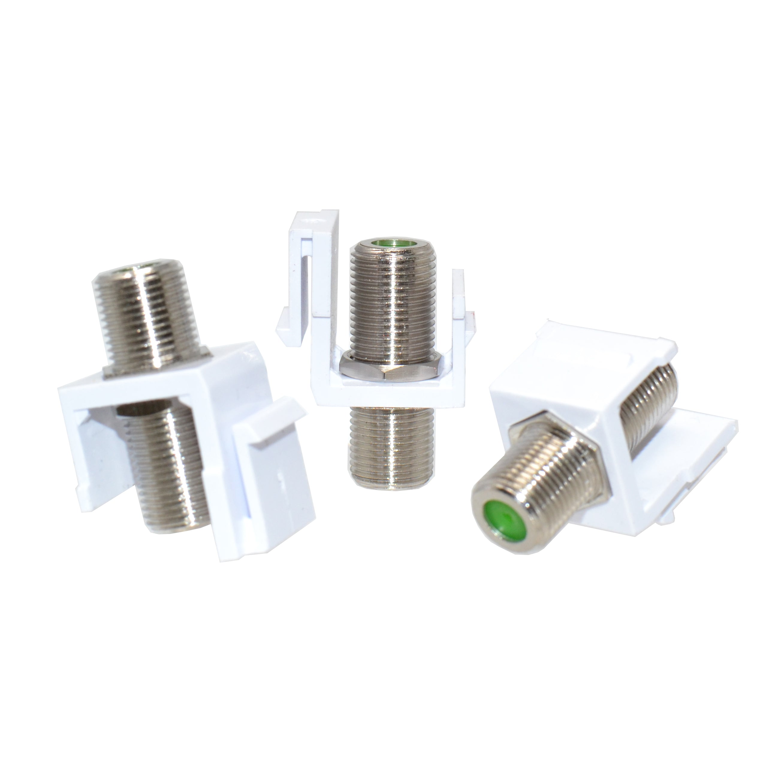 Snap-In F-Type Keystone Insert Coax Connector | Logico Wall Jack ...
