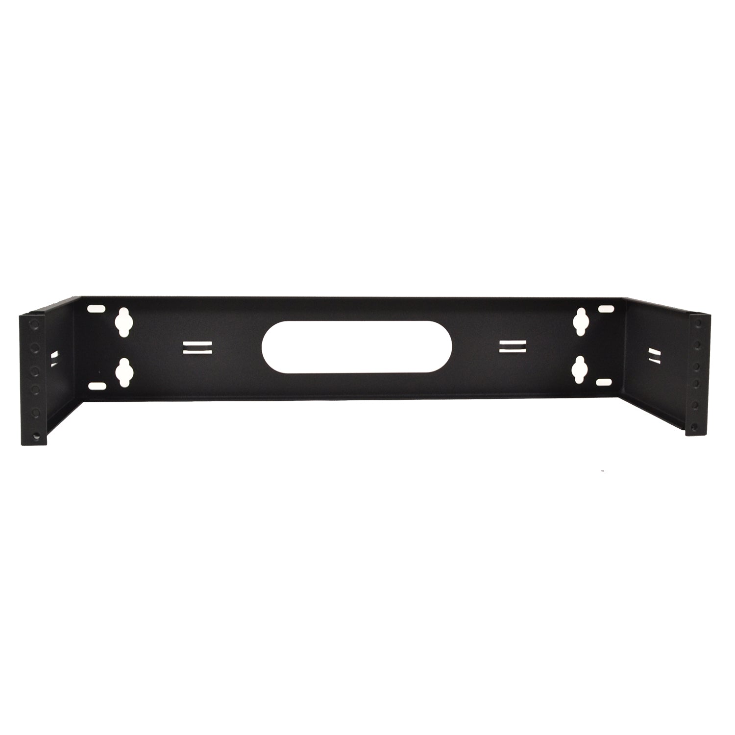 19" 2U Hinged Wall Mount Patch Panel Bracket - Steel Swing - Out Rack ...