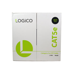 Best Cat5e Unshielded Ethernet Network Cable LAN 345ft UTP CCA Wire 24AWG 350Mhz Blue