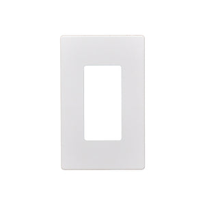 Best 1 Gang Screwless Snap On Decorator Wall Plate White