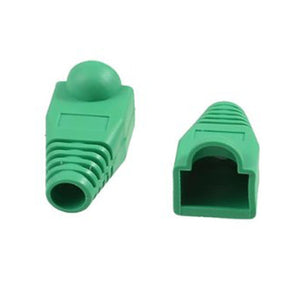 Best 100 pcs Cat5e/Cat6/RJ45 Ethernet Cable Connector Strain Relief Boots Green