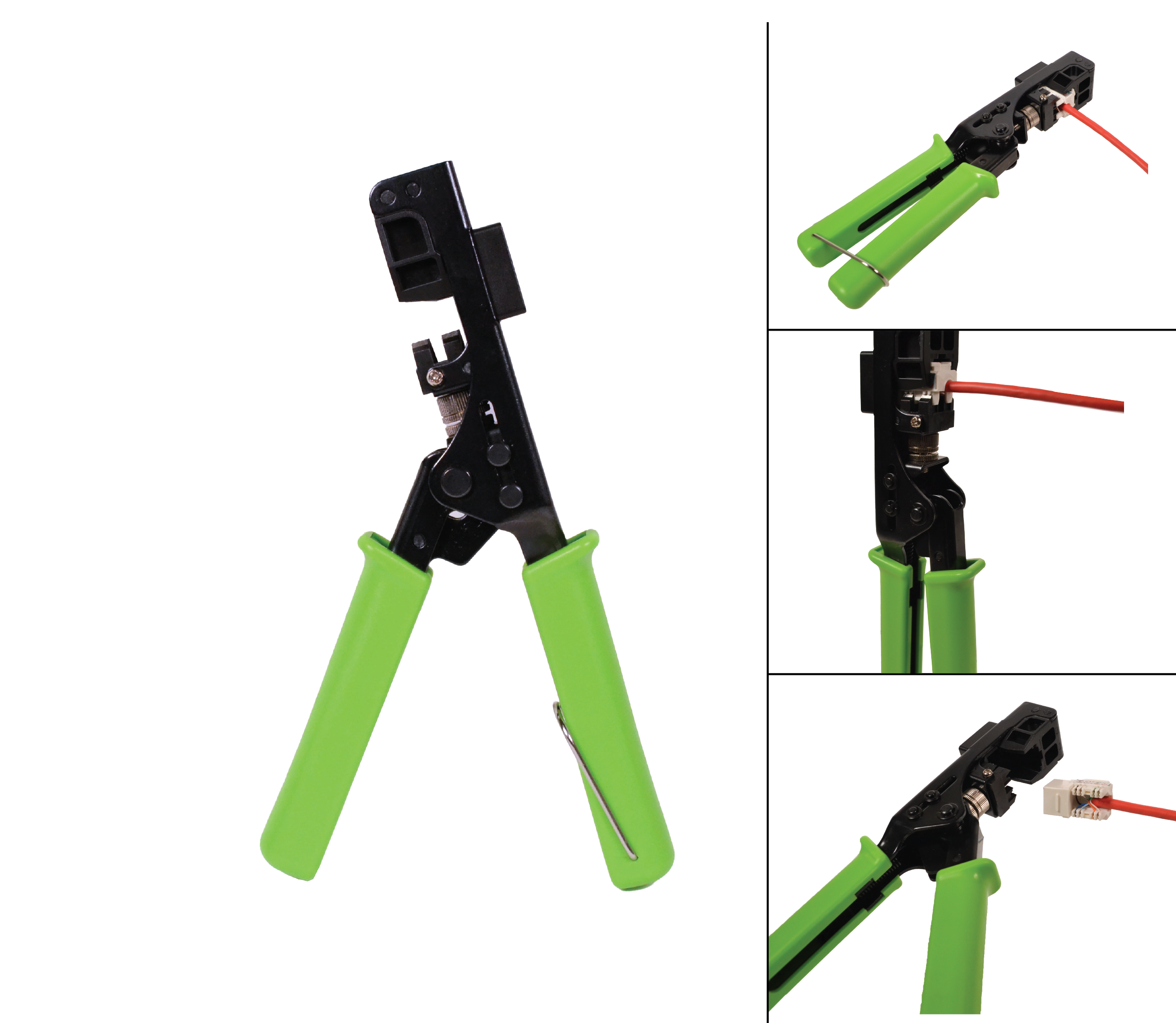 RJ45 Termination Tool 8-in-1 for 90° Keystone Jacks | Punch Down ...