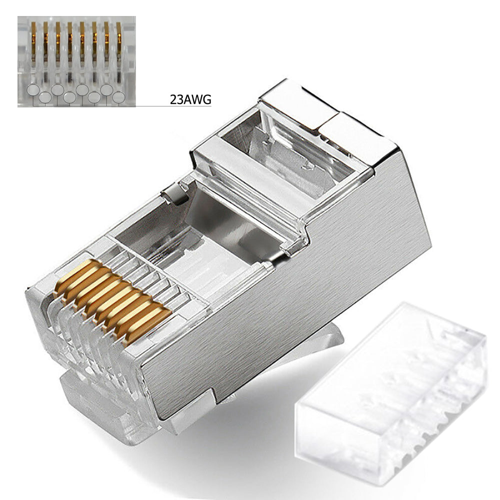 Logico RJ45 CAT6 Shielded Connectors w/ Load Bar – 100pcs - Tektel.com