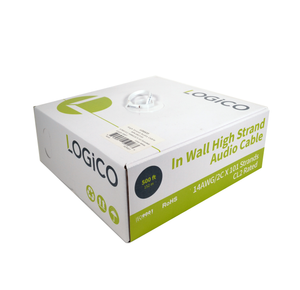 A box of Logico In Wall Audio Speaker 