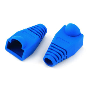 Best 100 pcs Cat5e/Cat6/RJ45 Ethernet Cable Connector Strain Relief Boots Blue