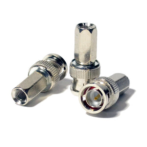 Best Twist on BNC Male Connector Adapter for RG59 Coax Cable CCTV Camera
