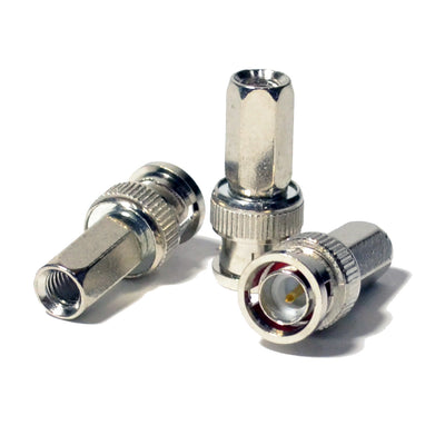 Best Twist on BNC Male Connector Adapter for RG59 Coax Cable CCTV Camera