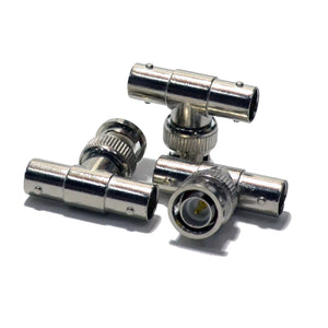 Best BNC 1 Male to 2 Female T-Type Splitter CCTV