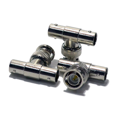Best BNC 1 Male to 2 Female T-Type Splitter CCTV