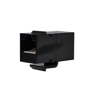 RJ45 Inline Coupler Cat6 Cat5e Ethernet Network LAN Cable Adapter Black