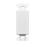 Best 1 Gang Decorator Blank Wall Plate Insert White