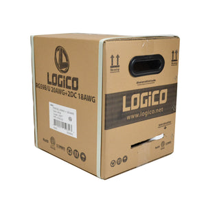 Best RG59 Siamese Coaxial Cable 500ft 20AWG+18/2AWG CCTV Security Camera Wire White