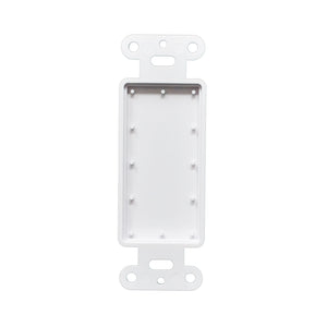 Best 1 Gang Decorator Blank Wall Plate Insert White
