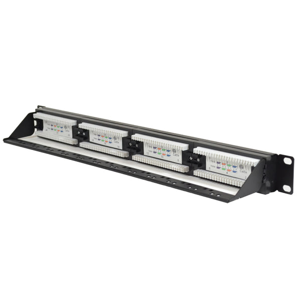 Cat5e 24 Port Patch Panel 1U Rack | RJ45 Ethernet UTP 110 Punch Down ...