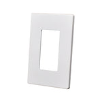 Best 1 Gang Screwless Snap On Decorator Wall Plate White