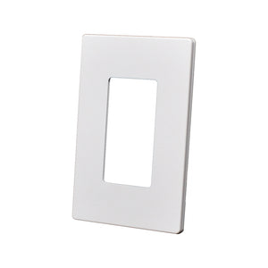 Best 1 Gang Screwless Snap On Decorator Wall Plate White