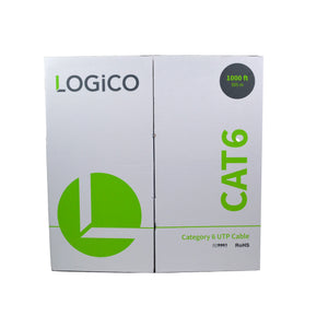 Best Cat6 Unshielded Ethernet Network Cable LAN 1000ft UTP CCA Wire 23AWG 550Mhz White