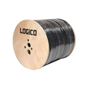 Best RG6 Coaxial Cable Dual Shield Outdoor Direct Burial Gel 1000ft 18AWG Black 3GHz