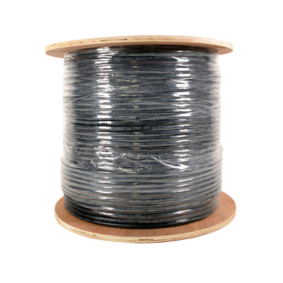Best Cat6A UTP 1000' Solid Bare Copper Ethernet Cable Direct Burial 23AWG 10Gbps High-Speed Wire