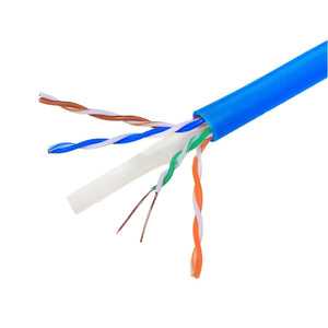 Best Cat6A Riser CMR Bare Copper Ethernet Network Cable 10Gbps 23AWG UTP 1000ft Blue