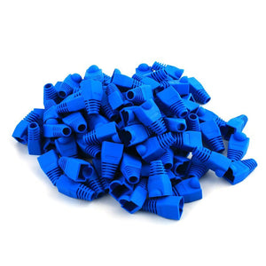 Best 100 pcs Cat5e/Cat6/RJ45 Ethernet Cable Connector Strain Relief Boots Blue