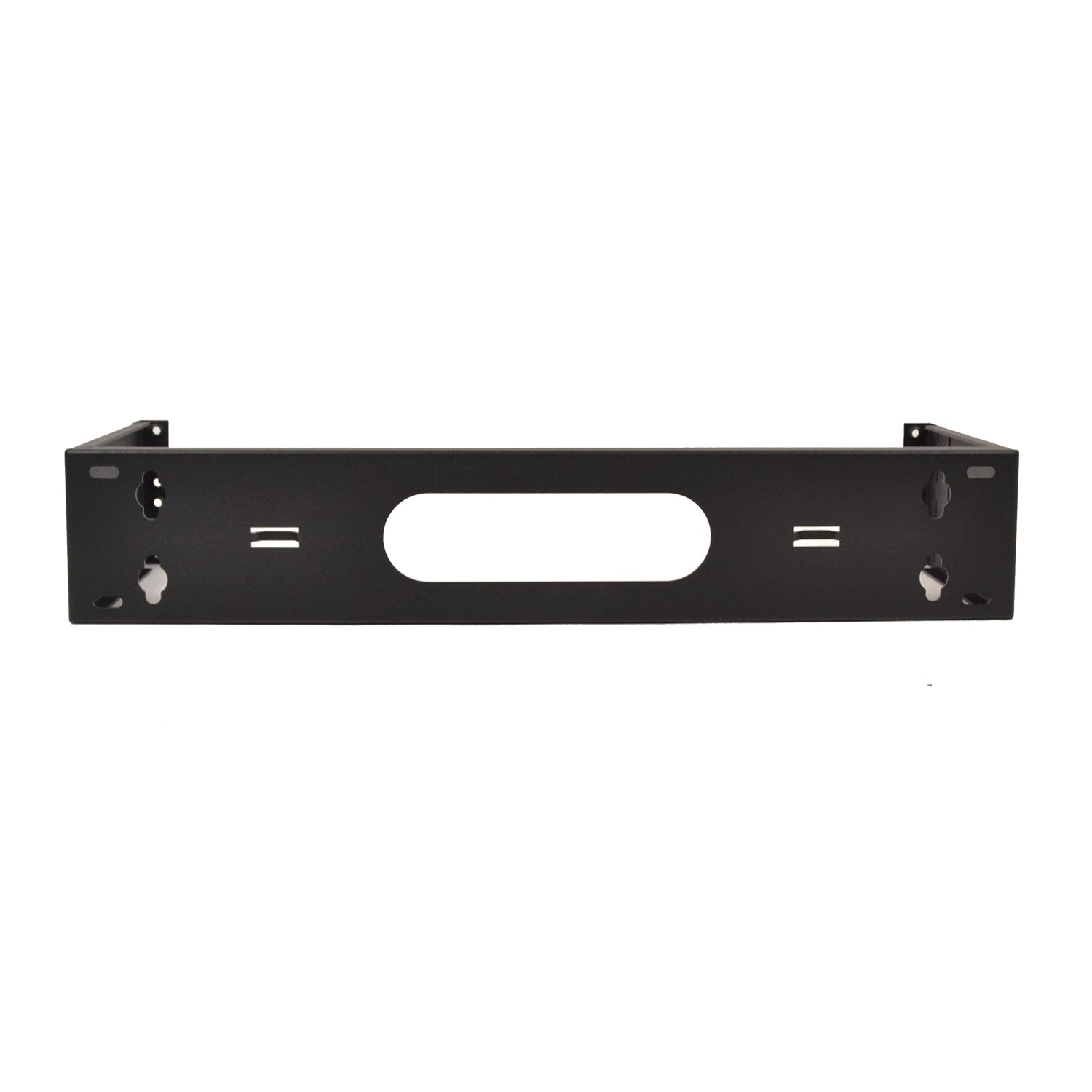 19" 2U Hinged Wall Mount Patch Panel Bracket - Steel Swing - Out Rack ...