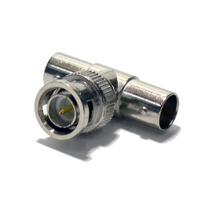 Best BNC 1 Male to 2 Female T-Type Splitter CCTV